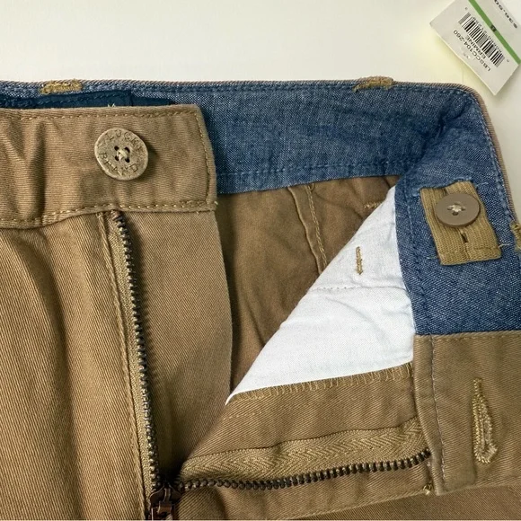 Lucky Brand Stretch Cotton Chino Shorts Adjustable Bundle New NWT